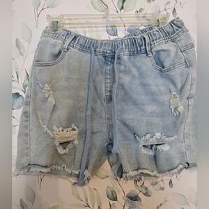 Distressed Women Shorts
